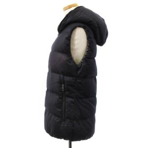 DUVETICA LANIFICIO FEBEDUE フェベデュエ ダウン ベスト フード ウール 紺 ネイビー 40 ECR16