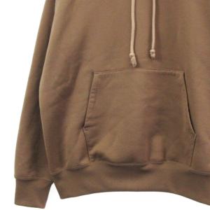 AURALEE 19AW BAGGY POLYESTER SWEAT P/O PARKA スウェット 裏起毛 ブラウン