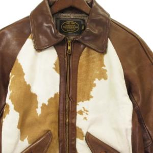 NEIGHBORHOOD 15AW GRIZZLY/HL-JKT レザージャケット ハラコ S 茶