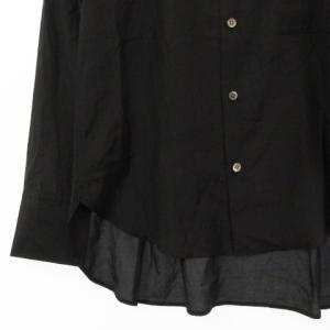Y's ドレスシャツ ブラウス 長袖 バックタック コットン シルク YO-B25-400 ブラック 2