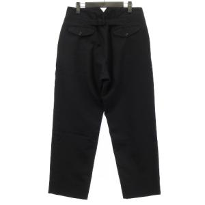 COMOLI Q03-03007 19AW ウールサージバックストラップパンツ 1 紺