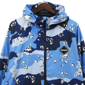 F.C.Real Bristol 17AW CAMOUFLAGE PRACTICE JACKET パーカー カモフラ L ブルー