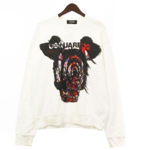 19AW トレーナー スウェット プルオーバー プリント 裏起毛 S71GU0312 ホワイト L トップス