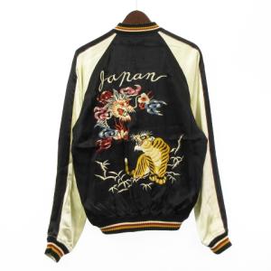 THE FLAT HEAD SOUVENIR JACKET スカジャン リバーシブル XL 黒