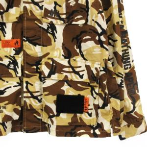 A BATHING APE AAPE サファリ ジャケット カモフラ コットン ブラウン