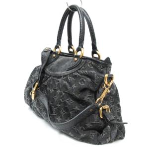 LOUIS VUITTON M95351 モノグラム デニム ネオ カビィMM ハンドバッグ 2way ノワール