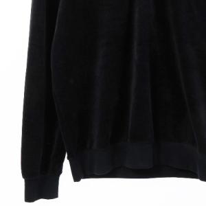 EMPORIO ARMANI UNDERWEAR 良品 パーカー ハーフジップ プルオーバー ロゴ 刺繍 パイル地 ネイビー