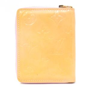LOUIS VUITTON ヴェルニ ブルーム 二つ折り 財布 ラウンドジップ M91015 ソフトベージュ