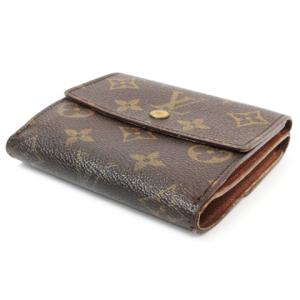 LOUIS VUITTON モノグラム ポルトモネ ビエ カルトクレディ Wホック 財布 二つ折り M61652 ブラウン