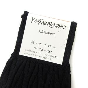 YVES SAINT LAURENT ソックス 靴下 6点 セット おまとめ 紳士 ビジネス ジャガード 黒 ブラック グレー ネイビー系 25cm EC
