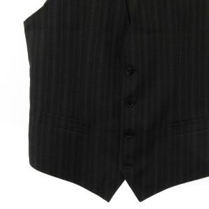DOLCE&GABBANA ベスト ジレ ストライプ ウール イタリア製 グレー系 48 トップス