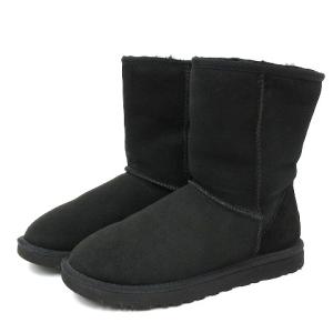 CLASSIC SHORT ムートン ブーツ レザー 5825 ブラック