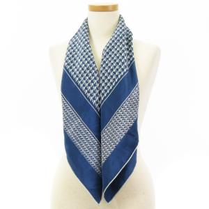 Christian Dior スカーフ シルク 100％ ブルー