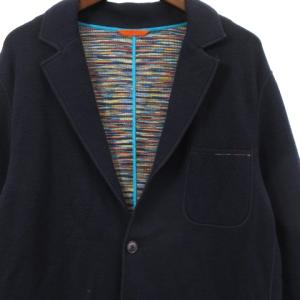 MISSONI ニットテーラードジャケット アンコン 52 紺