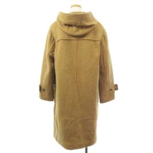 Aquascutum タイポグラフィー ダッフル コート ロング ウール ブラウン