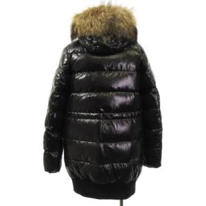 MONCLER LOIRE JACKET ファーダウンコート 黒