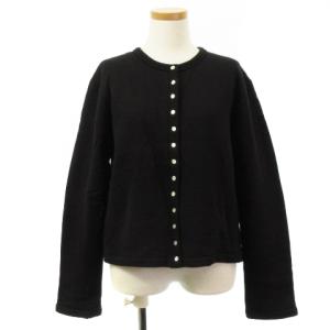 カーディガン プレッション ブラック