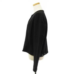 agnes b. カーディガン プレッション ブラック