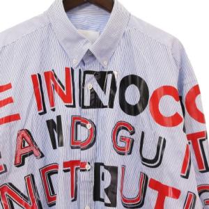 Maison Margiela 1 ランウェイ 17SS OVERSIZE PINSTRIPED SHIRT オーバーサイズ ピンストライプ シャツ 長袖