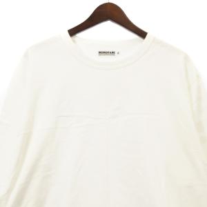 桃太郎ジーンズ MOMOTARO JEANS 出陣 Tシャツ カットソー 長袖 ライン コットン 202112 ホワイト XL トップス