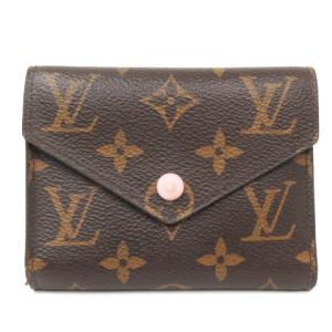 M62360 19年製 モノグラム ポルトフォイユ ヴィクトリーヌ 三つ折り財布 ローズバレリーヌ