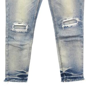 upper hights THE THIN デニム パンツ ジーンズ リペア加工 USED加工 カットオフ 195017 インディゴブルー 25 ボトムス