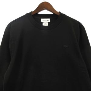 LACOSTE タグ付き ジャパンメイド スリーブ Tシャツ 長袖 ロゴ TH653EL ブラック M