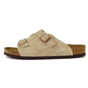 BIRKENSTOCK Zurich チューリッヒ サンダル ソフトフットベッド ダブルバックル スエード 1009532 トープ グレー系 41