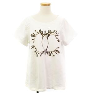 18C トレーナー 半袖 ココマーク プリント 裏毛 白 S