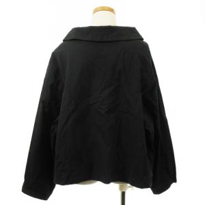 COMME des GARCONS COMME des GARCONS シャツ ブラウス 長袖 ラウンドカラー 裾フレア コットン AD2012 ブラック S