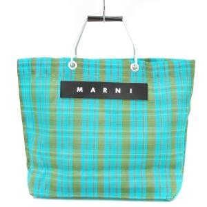 フラワーカフェ ショッピング バッグ トート メッシュ ターコイズ 鞄