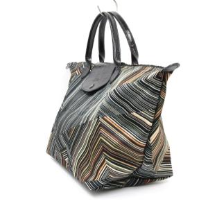 Longchamp ルプリアージュ オプアート ハンド バッグ トート 幾何学模様 フランス製 1623647292