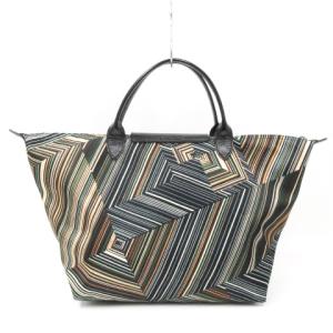 Longchamp ルプリアージュ オプアート ハンド バッグ トート 幾何学模様 フランス製 1623647292
