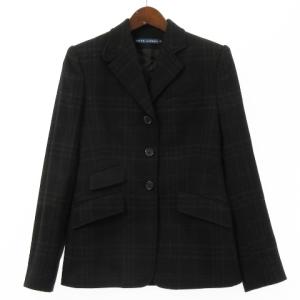 RALPH LAUREN セットアップ スーツ テーラード ジャケット シングル 3B パンツ チェック ウール ブラック 2