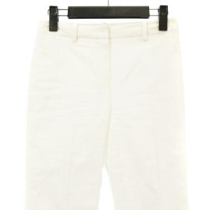 Theory 21SS STRAIGHT TROUSER ストレート トラウザー パンツ ストレッチ 白 ホワイト XX0 小さいサイズ