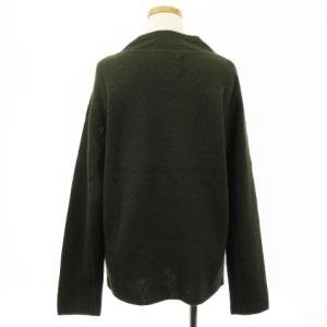 MHL. 20AW PURE WOOL セーター ニット 長袖 モックネック プルオーバー グリーン