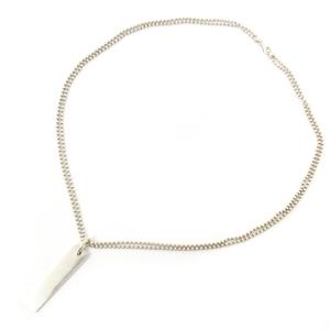 GUCCI ロゴ プレート ネックレス ダブルチェーン ボールチェーン SV925 イタリア製 シルバー