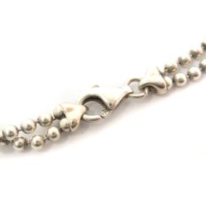 GUCCI ロゴ プレート ネックレス ダブルチェーン ボールチェーン SV925 イタリア製 シルバー