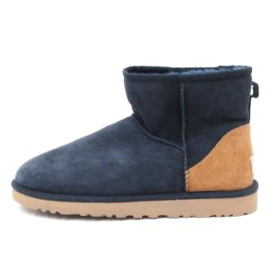UGG australia BEAMS別注 クラシック ミニ ムートン ブーツ レザー 5854 ネイビー