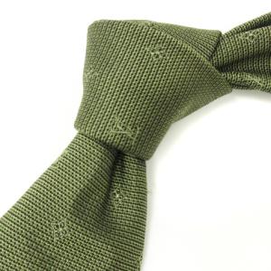ネクタイ レギュラータイ LV ロゴ シルク イタリア製 グリーン