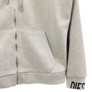 DIESEL 美品 20SS S-ERGEY パーカー スウェット ジップアップ ロゴ グレー M トップス