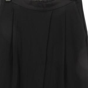STELLA McCARTNEY イージー パンツ テーパード タック 切替 ストレッチ レーヨン ブラック