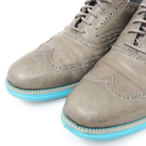 COLE HAAN Original Grand オックスフォード シューズ ウイングチップ レザー グレー 9M 26.5cm 靴 SM0