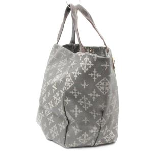 russet トート バッグ セミショルダー モノグラム PVC グレー 鞄 SM0