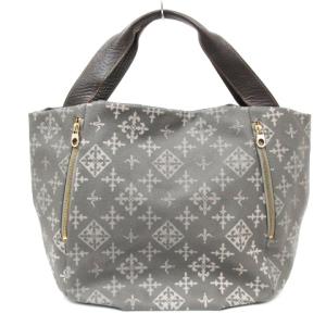 russet トート バッグ セミショルダー モノグラム PVC グレー 鞄 SM0