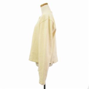 agnes b. M412 CARDIGAN プレッション BIO スウェット 裏起毛 スナップボタン アイボリー