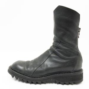 JULIUS ブーツ レザー バックジップ 26.0cm ブラック