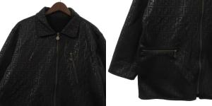 FENDI jeans 90’s ヴィンテージ ジャケット リバーシブル ズッカ柄 黒
