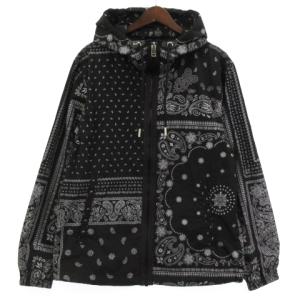 ROGIC GR8 限定 20AW パーカー ジャケット ペイズリー柄 バンダナ柄 黒 ブラック S アウター IBO34