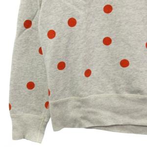Acne Studios COLLEGE DOT トレーナー スウェット プルオーバー 裏毛 ドット コットン グレー XXS トップス